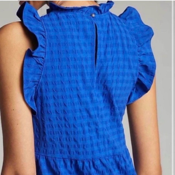 Anthropologie Maeve Lida Ruffled Mini Dress - Picture 2 of 4